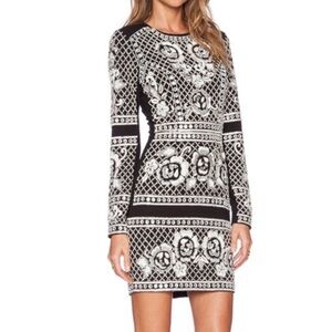 Needle and Thread Embellished Lace Grid Dress